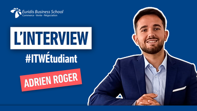 #ITWEtudiant – Portrait de Adrien Roger, étudiant en Master Ingénieur d’Affaires