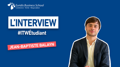 #ITWEtudiant – Portrait de Jean-Baptiste Balayn, étudiant chez Euridis
