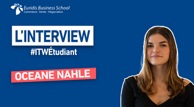 « J’ai trouvé mon alternance grâce au job dating d’Euridis !» | Portrait d’Océane Nahle #ITWEtudiant